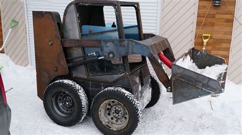 videos of building homemade skid steer loaders|homemade skid steer cab enclosure.